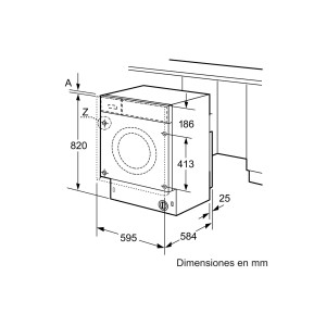 Lavadora Secadora BALAY 3TW773B Blanca Totalmente Integrable 7 Kg / 4 Kg de Capacidad 1200RPM