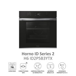 Pyrolytischer Multifunktionsofen Haier H6ID2P5B3YTX 78 Liter der hydrolytischen Kapazität