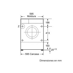 Lavadora Secadora BALAY 3TW773B Blanca Totalmente Integrable 7 Kg / 4 Kg de Capacidad 1200RPM