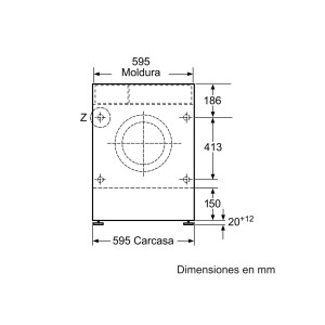 Lavadora Secadora BALAY 3TW773B Blanca Totalmente Integrable 7 Kg / 4 Kg de Capacidad 1200RPM