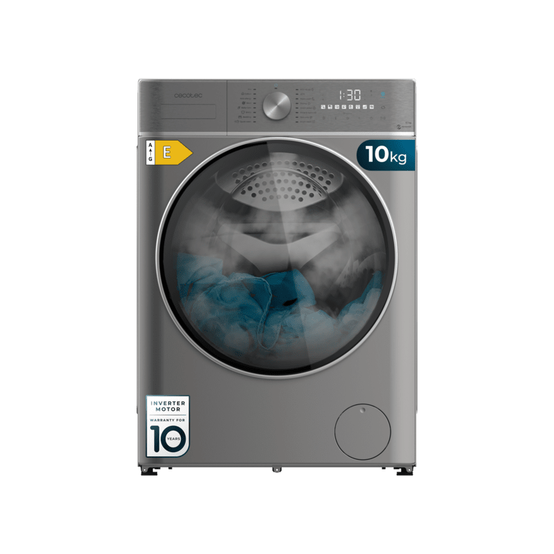 Cecotec Bolero Wash&Dry 10680 Inverter-Waschtrockner aus Stahl, 10 kg/6 kg Kapazität, 1400 U/min Cecotec Bolero Wash&Dry 10680 Inverter-Waschtrockner aus Stahl, 10 kg/6 kg Kapazität, 1400 U/min
