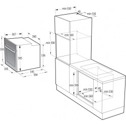 Horno Multifunción con Función Vapor Hisense BSA66346ADBGWIFI 77 Litros de Capacidad Hidrolítico con WiFi
