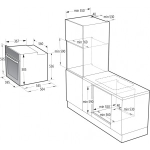 Horno Multifunción con Función Vapor Hisense BSA66346ADBGWIFI 77 Litros de Capacidad Hidrolítico con WiFi