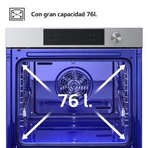 Horno Multifunción Pirolítico LG Instaview WSED7613S 76 Litros de Capacidad Blue EasyClean Acero Inox con WiFi