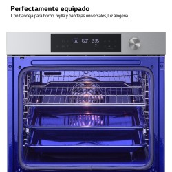 Horno Multifunción Pirolítico LG Instaview WSED7613S 76 Litros de Capacidad Blue EasyClean Acero Inox con WiFi