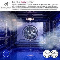 Horno Multifunción Pirolítico LG Instaview WSED7613S 76 Litros de Capacidad Blue EasyClean Acero Inox con WiFi