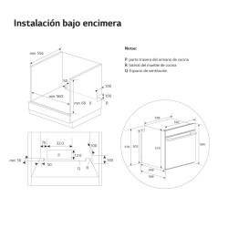 Horno Multifunción Pirolítico LG Instaview WSED7613S 76 Litros de Capacidad Blue EasyClean Acero Inox con WiFi