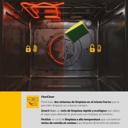 Horno Multifunción Pirolítico Whirlpool OMSR58RU1SX 73 Litros de Capacidad