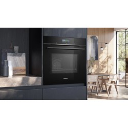 Horno Multifunción con Microondas Pirolítico Siemens HM776GKB1 71 Litros de Capacidad