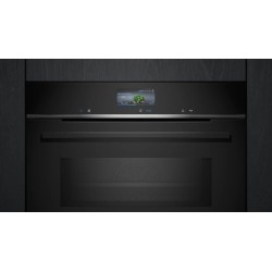 Horno Multifunción con Microondas Pirolítico Siemens HM776GKB1 71 Litros de Capacidad