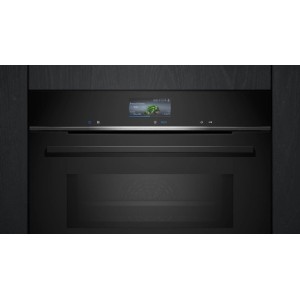 Horno Multifunción con Microondas Pirolítico Siemens HM776GKB1 71 Litros de Capacidad
