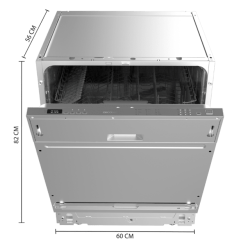 Cecotec Bolero Aguazero 6110 Full-BI integrierbarer Geschirrspüler mit 60 cm