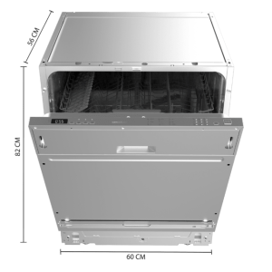 Cecotec Bolero Aguazero 6110 Full-BI integrierbarer Geschirrspüler mit 60 cm