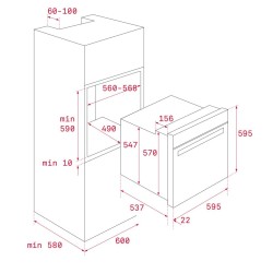 Pyrolytischer Multifunktionsofen Teka HLB8400WH Weißes Glas 70 Liter hydrolytische Kapazität