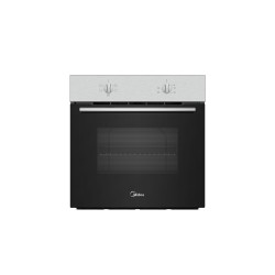 Statischer konventioneller Ofen Midea MBO65M40M0XST Inox/Schwarz 72 Liter Kapazität