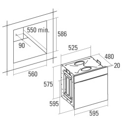 Multifunktionsofen Cata CM760ASBK 50 Liter hydrolytische Kapazität