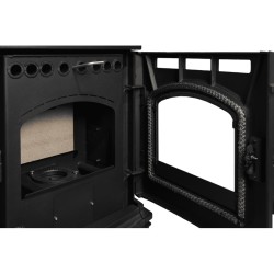 Estufa de Pellet MAXIMA FUNDICION 12,8 kW Negra