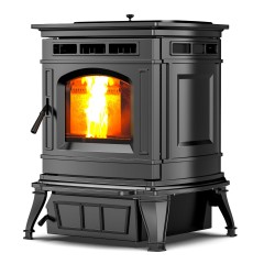 Estufa de Pellet MAXIMA FUNDICION 12,8 kW Negra