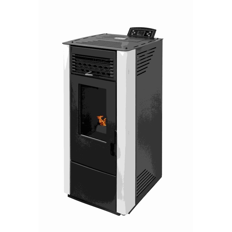 Estufa de Pellet KING 10 kW Blanca
