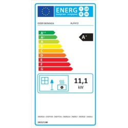 Estufa de Pellet ALFA 12 kW Blanca