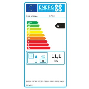 Estufa de Pellet ALFA 12 kW Blanca