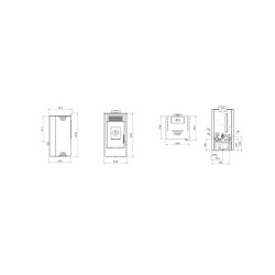 Estufa de Pellet TOSCANA CANALIZADA 10 kW