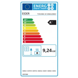 Estufa de Pellet TOSCANA CANALIZADA 10 kW