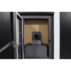 Pelletofen PASILLO 10 KANALISIERBAR 10 kW Schwarz Kanalisier Pelletkamin A+