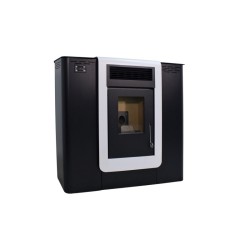 Pelletofen PASILLO 10 KANALISIERBAR 10 kW Schwarz Kanalisier Pelletkamin A+