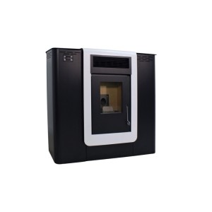 Pelletofen PASILLO 10 KANALISIERBAR 10 kW Schwarz Kanalisier Pelletkamin A+