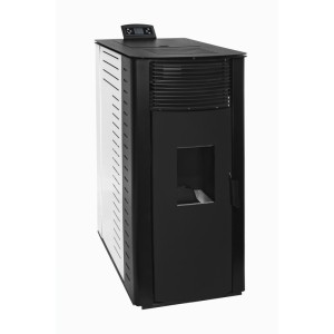 Pelletofen GYDA KANALISIERBAR 14,3 kW Weiß Kanalisier Pelletkamin A+