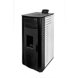 Pelletofen GYDA KANALISIERBAR 14,3 kW Weiß Kanalisier Pelletkamin A+
