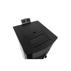 Pelletofen GYDA KANALISIERBAR 14,3 kW Schwarz Kanalisier Pelletkamin A+