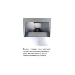 Estufa de Pellet Insertable INSERT CANADÁ 11 kW Negra