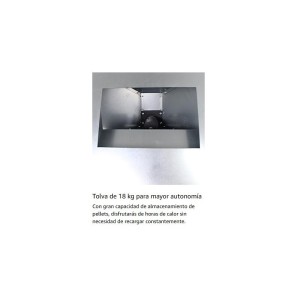 Estufa de Pellet Insertable INSERT CANADÁ 11 kW Negra