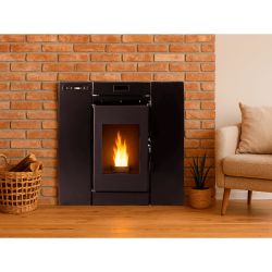 Estufa de Pellet Insertable INSERT 8 kW Negra