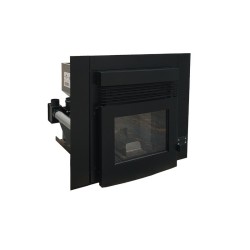 Estufa de Pellet Insertable INSERT 12 CANALIZADA 12 kW Negra