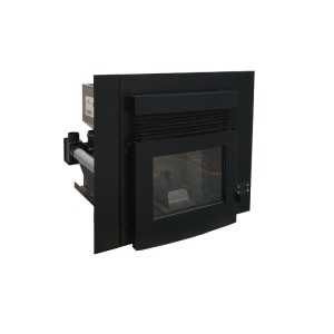 Estufa de Pellet Insertable INSERT 12 CANALIZADA 12 kW Negra