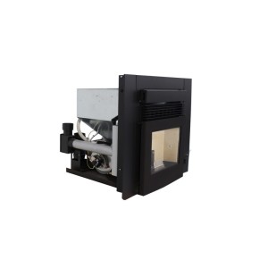Estufa de Pellet Insertable INSERT 12 CANALIZADA 12 kW Negra