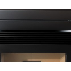 Estufa de Pellet Insertable INSERT 12 CANALIZADA 12 kW Negra