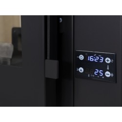 Estufa de Pellet Insertable INSERT 12 CANALIZADA 12 kW Negra