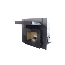 Estufa de Pellet Insertable INSERT 12 CANALIZADA 12 kW Negra