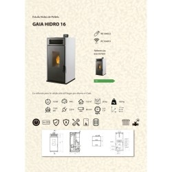 Hydro-Pelletofen GAIA HIDRO 16 kW Pelletofen Wasserführend
