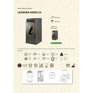 Hydro-Pelletofen LEONORA HIDRO 24 kW Pelletofen Wasserführend