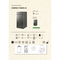 Hidroestufa de Pellet COMPACT HIDRO 24 kW