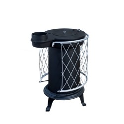 Holzofen für den Außenbereich EIDER RUSTIKAL FÜR DEN AUSSENBEREICH 13,05 kW Kompakt Kaminofen 68x52x41cm