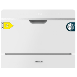 Mini Lavavajiillas semi-integrable Compacto Cecotec Bolero Aguazero 2500 S-BI White Glass