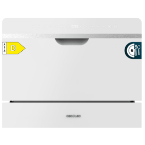 Mini Lavavajiillas semi-integrable Compacto Cecotec Bolero Aguazero 2500 S-BI White Glass