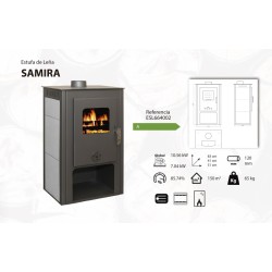 Holzofen SAMIRA 8,16 kW Kaminofen +A