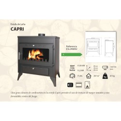 Holzofen CAPRI 13,2 Kw Kaminofen +A